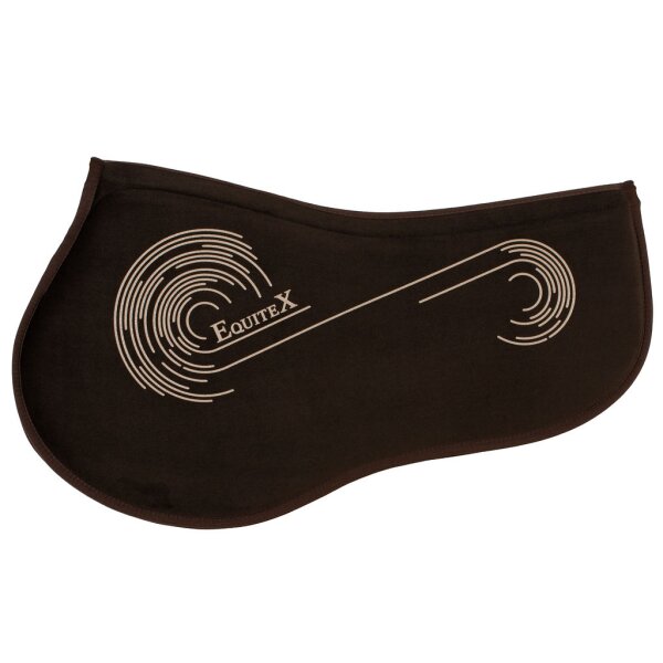Korrektur Sattelpad Salto Plus (2 cm vorne / 4 cm hinten) - Samt Espresso